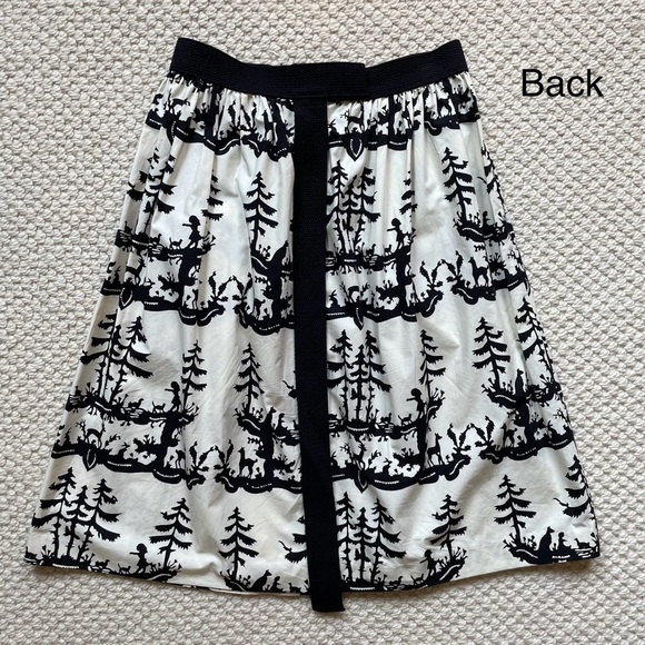 A Détacher black & cream patterned skirt - Picture 6 of 15